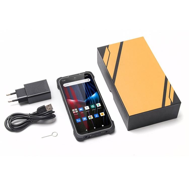 UNIWA P551 Handheld PDA Rugged Phone, 4GB+64GB, 5.5 inch Android 11 Mediatek MT6765 Helio P35 Octa Core, Network: 4G, Plug:US Plug(Grey) - British D'sire