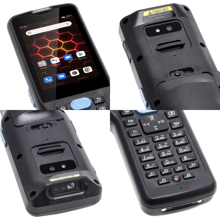 UNIWA V350 Handheld Rugged 2D Barcode Scanner, 4GB+64GB, 3.5 inch Android 12 Mediatek MT6761 Quad Core, T9 Keyboard, NFC, Network: 4G, Plug:AU Plug(Black) - British D'sire