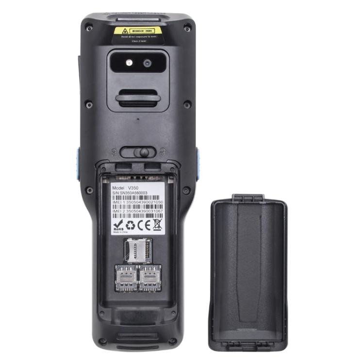 UNIWA V350 Handheld Rugged 2D Barcode Scanner, 4GB+64GB, 3.5 inch Android 12 Mediatek MT6761 Quad Core, T9 Keyboard, NFC, Network: 4G, Plug:AU Plug(Black) - British D'sire