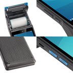 UNIWA V6P Thermal Label Printer Handheld PDA, 2GB+16GB, 5.45 inch Android 12 Mediatek MT6761 Quad Core, NFC, Network: 4G, Plug:US Plug(Black Blue) - British D'sire