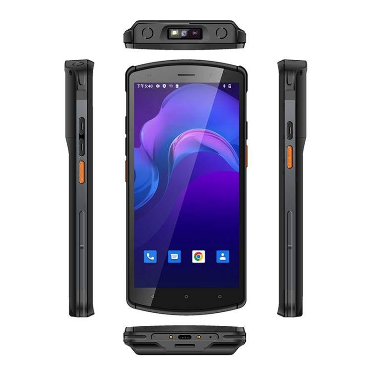 UNIWA V7S PDA Barcode Scanner Rugged Phone, 4GB+64GB, 5.7 inch Android 12 Mediatek MT6762 Octa Core, NFC, Network: 4G, Plug:UK Plug(Black) - British D'sire
