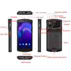 UNIWA V7S PDA Barcode Scanner Rugged Phone, 4GB+64GB, 5.7 inch Android 12 Mediatek MT6762 Octa Core, NFC, Network: 4G, Plug:UK Plug(Black) - British D'sire