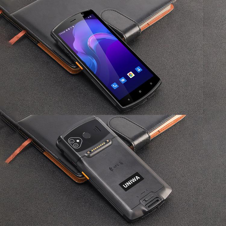 UNIWA V7S PDA Barcode Scanner Rugged Phone, 4GB+64GB, 5.7 inch Android 12 Mediatek MT6762 Octa Core, NFC, Network: 4G, Plug:US Plug(Black) - British D'sire