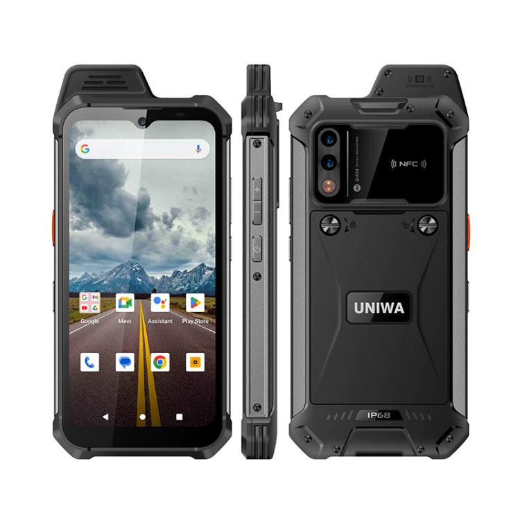 UNIWA W999 Rugged Phone, 8GB+128GB, 6.3 inch Android 13 Mediatek MT6789 Helio G99 Octa Core, NFC, Network: 4G, Plug:EU Plug(Black) - British D'sire Main image