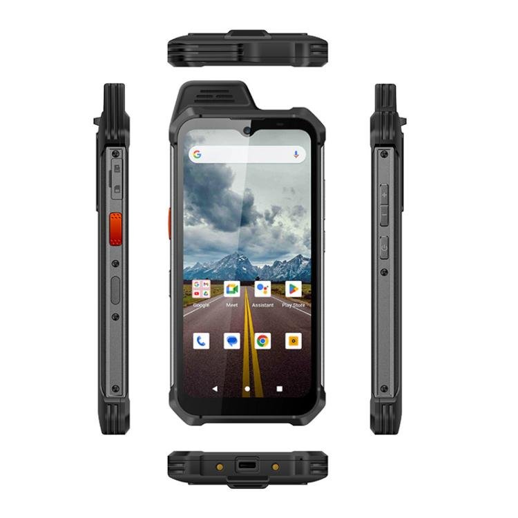 UNIWA W999 Rugged Phone, 8GB+128GB, 6.3 inch Android 13 Mediatek MT6789 Helio G99 Octa Core, NFC, Network: 4G, Plug:EU Plug(Black Orange) - British D'sire