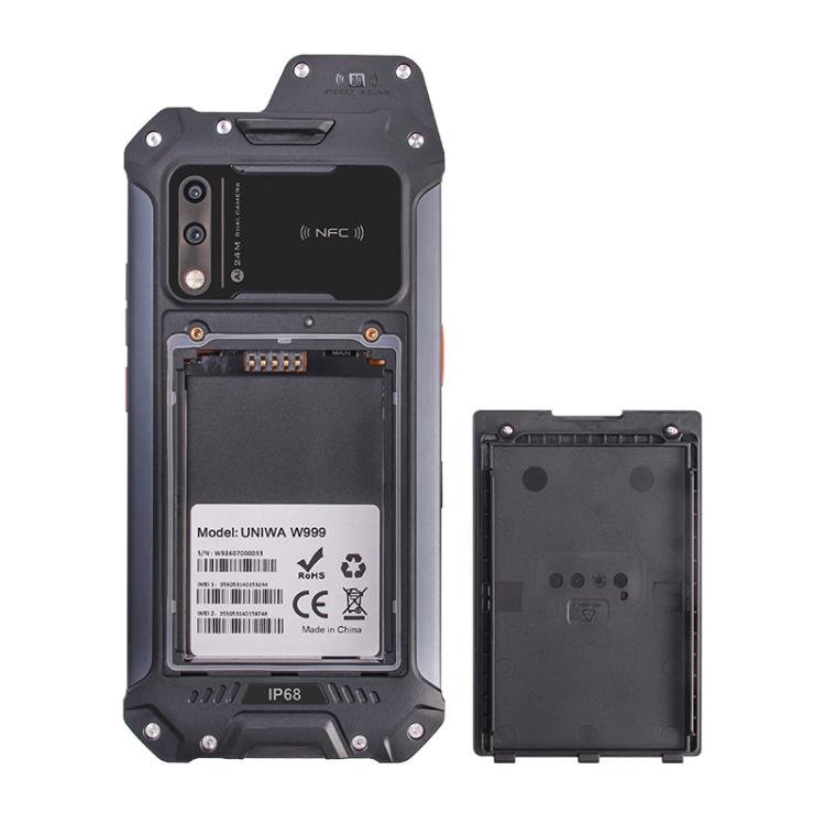 UNIWA W999 Rugged Phone, 8GB+128GB, 6.3 inch Android 13 Mediatek MT6789 Helio G99 Octa Core, NFC, Network: 4G, Plug:EU Plug(Black Orange) - British D'sire