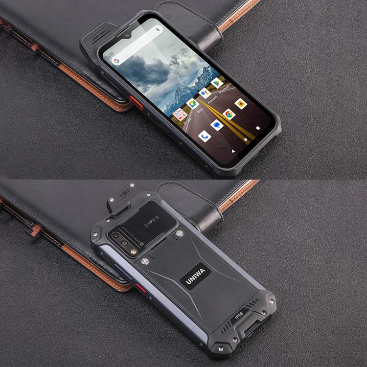 UNIWA W999 Rugged Phone, 8GB+128GB, 6.3 inch Android 13 Mediatek MT6789 Helio G99 Octa Core, NFC, Network: 4G, Plug:US Plug(Black) - British D'sire