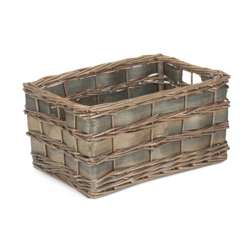 Unlined Grey Scandi Storage Basket Secondary image