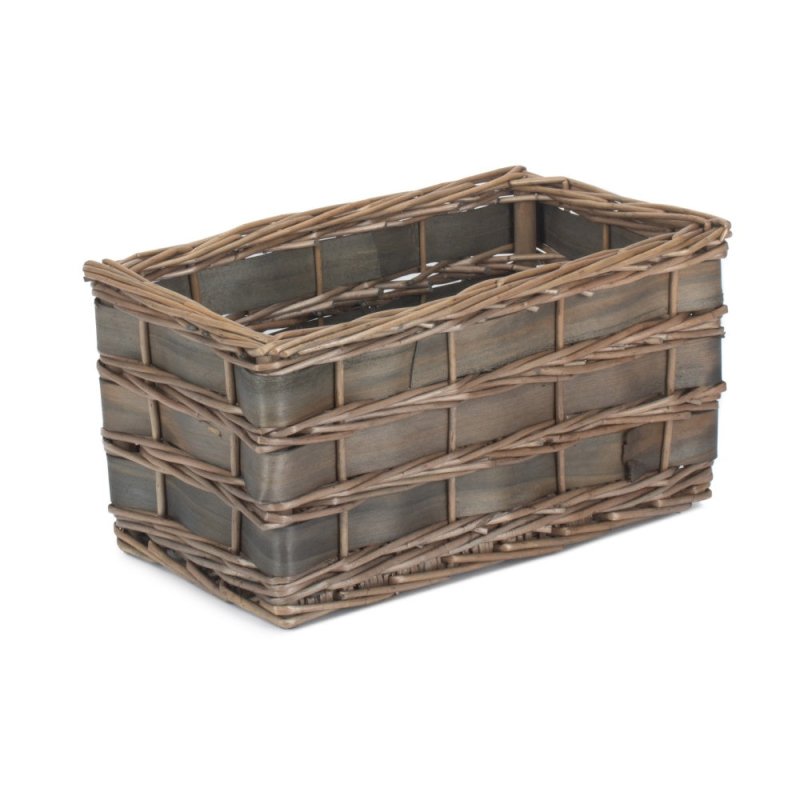 Unlined Grey Scandi Storage Basket - Storage Baskets - British D'sire