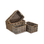 Unlined Grey Scandi Storage Basket - Storage Baskets - British D'sire
