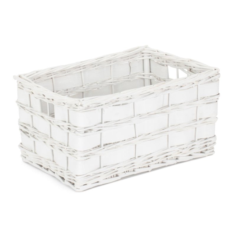 Unlined White Scandi Storage Basket - Storage Baskets - British D'sire