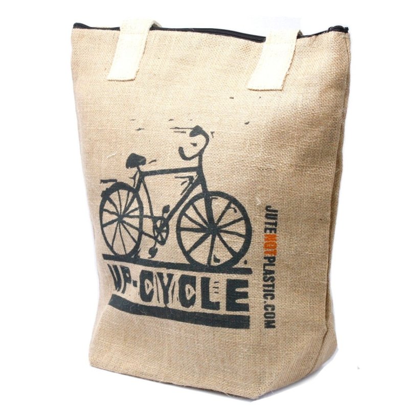 Up Cycle Tote Jute Bag - Eco Jute Bags - British D'sire Main image