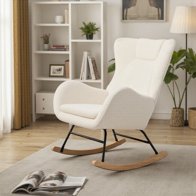 Upholstered Rocking Chair Secondary image