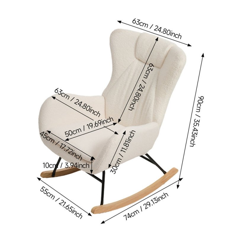 Upholstered Rocking Chair - Rocking Chair - British D'sire