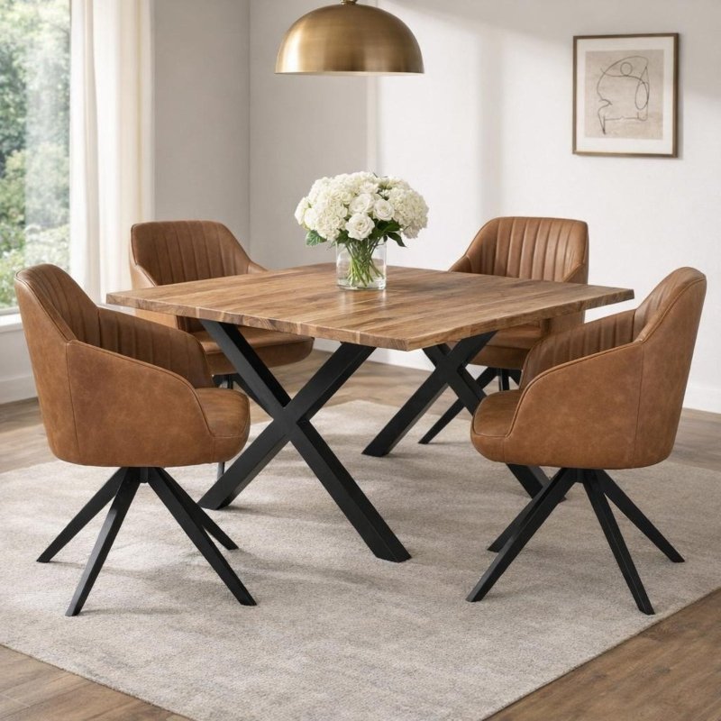 Uppsala Tan Chair - Chairs - British D'sire