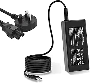 USB C Laptop Charger, 65W Chromebook Charger Compatible with HP Lenovo Dell Asus Acer Samsung Google Chromebook Fast Charging Type C - Laptop Charger - British D'sire
