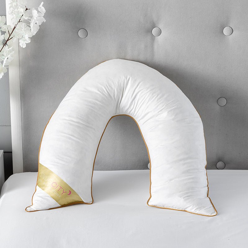 V Shape Goose Feather – Pregnancy Pillow - British D'sire