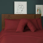 V Shape Pillowcase for Support Maternity Pillows Polycotton Easy Care - Mustard - British D'sire