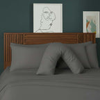 V Shape Pillowcase for Support Maternity Pillows Polycotton Easy Care - Mustard - British D'sire