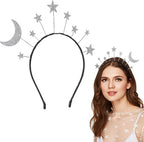Valiclud Stars & Moon Party Headband – Silver Accent - Headbands - British D'sire
