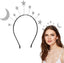 Valiclud Stars & Moon Party Headband – Silver Accent - Headbands - British D'sire