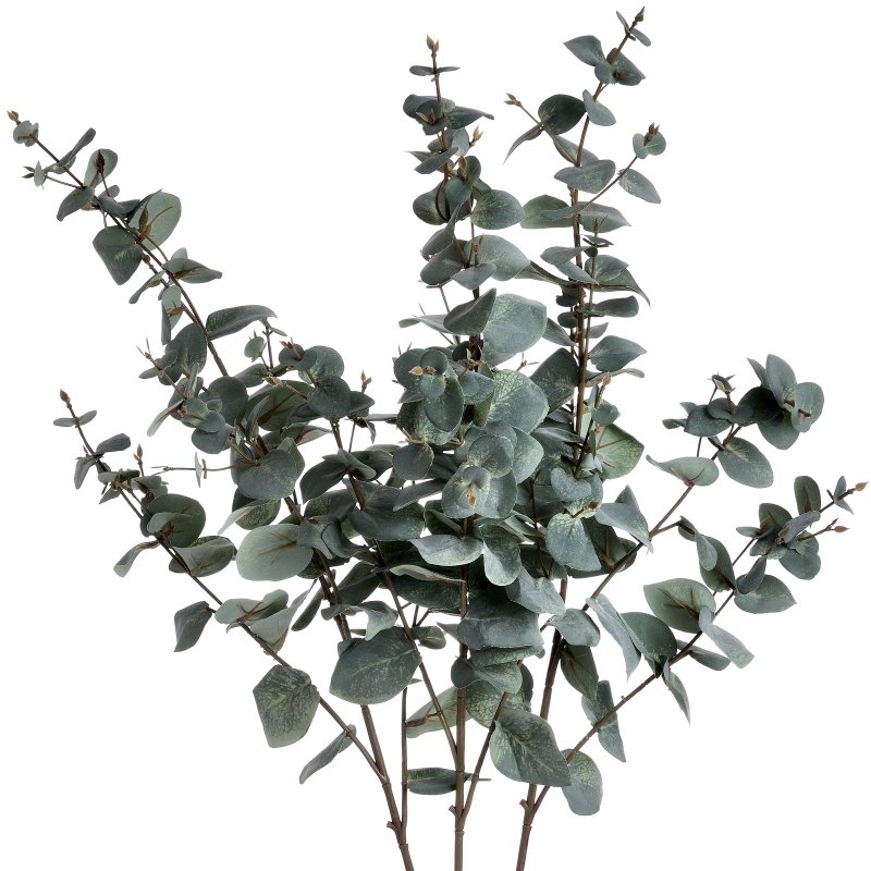 Variegated Eucalyptus Artificial Flower Stem - Artificial Plants & Trees - British D'sire