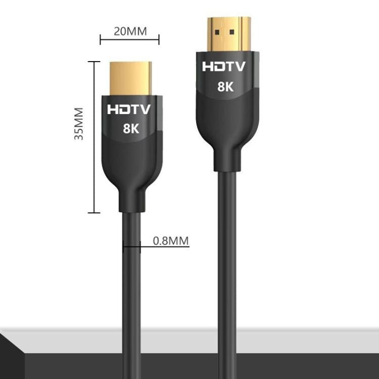 VegGieg W - H114 HDMI 2.1 HD Cable 8K 60Hz TV Set - Top Box Computer Monitor Projection Video Cable, Length: 1M - British D'sire