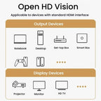 VegGieg W - H114 HDMI 2.1 HD Cable 8K 60Hz TV Set - Top Box Computer Monitor Projection Video Cable, Length: 1M - British D'sire