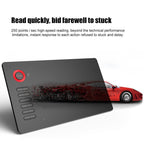 VEIKK A15 10x6 inch 5080 LPI Smart Touch Electronic Graphic Tablet, with Type - C Interface(Red) - British D'sire