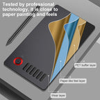 VEIKK A15PRO 10x6 inch 5080 LPI Type - C Interface Smart Touch Electronic Graphic Tablet (Blue) - British D'sire