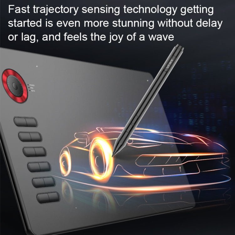 VEIKK A15PRO 10x6 inch 5080 LPI Type - C Interface Smart Touch Electronic Graphic Tablet (Blue) - British D'sire