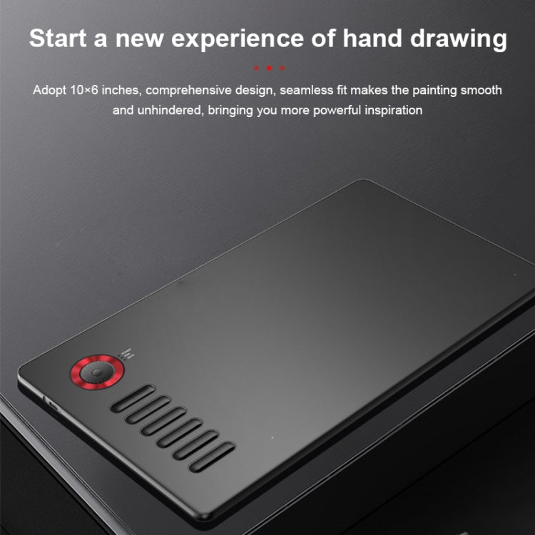 VEIKK A15PRO 10x6 inch 5080 LPI Type - C Interface Smart Touch Electronic Graphic Tablet (Grey) - British D'sire