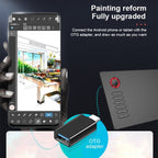 VEIKK A15PRO 10x6 inch 5080 LPI Type - C Interface Smart Touch Electronic Graphic Tablet (Grey) - British D'sire
