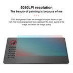 VEIKK A15PRO 10x6 inch 5080 LPI Type - C Interface Smart Touch Electronic Graphic Tablet (Red) - British D'sire