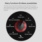 VEIKK A15PRO 10x6 inch 5080 LPI Type - C Interface Smart Touch Electronic Graphic Tablet (Red) - British D'sire