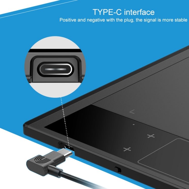 VEIKK A30 10x6 inch 5080 LPI Smart Touch Electronic Graphic Tablet, with Type - c Interface - British D'sire