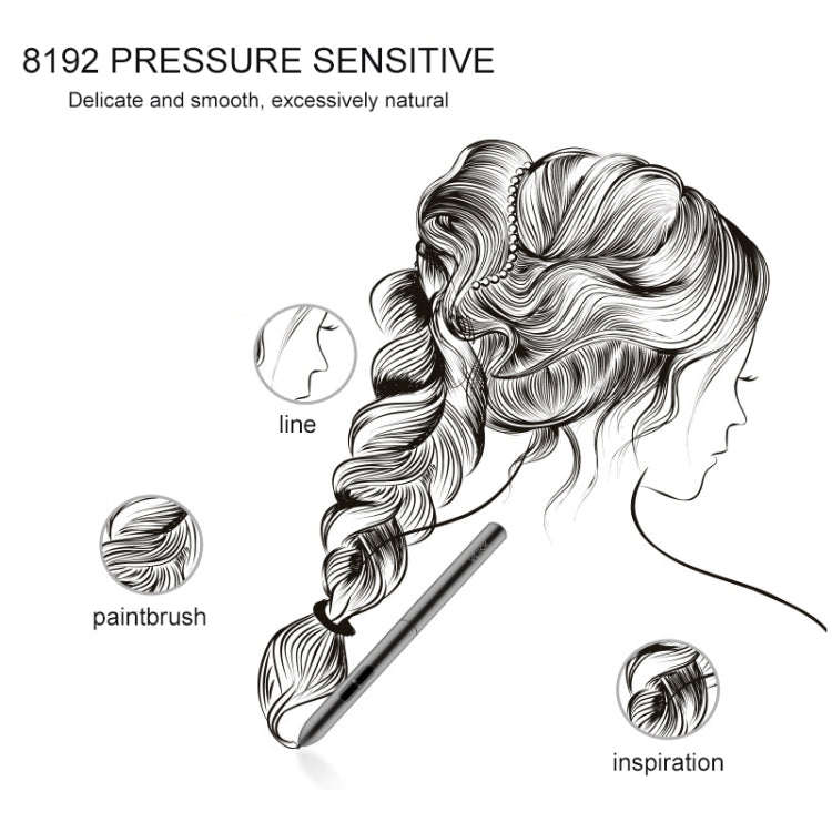 VEIKK A30 10x6 inch 5080 LPI Smart Touch Electronic Graphic Tablet, with Type - c Interface - British D'sire