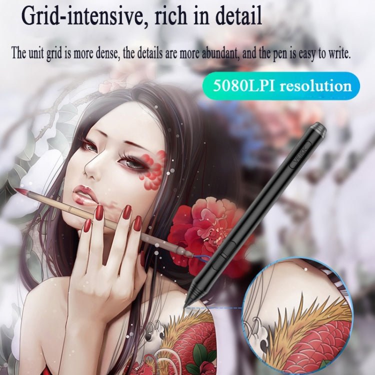 VEIKK A50 10x6 inch 5080 LPI Smart Touch Electronic Graphic Tablet, with Type - c Interface - British D'sire