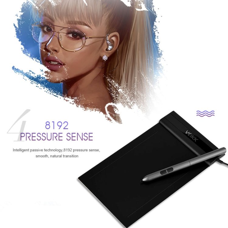 VEIKK S640 6x4 inch 5080 LPI Electronic Graphic Tablet - British D'sire