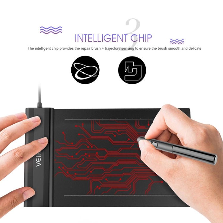 VEIKK S640 6x4 inch 5080 LPI Electronic Graphic Tablet - British D'sire