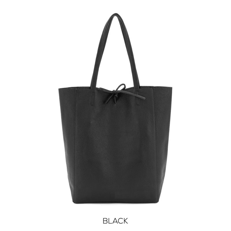 Vera Tucci Italian Leather Nappa Leather Tote Bag - British D'sire