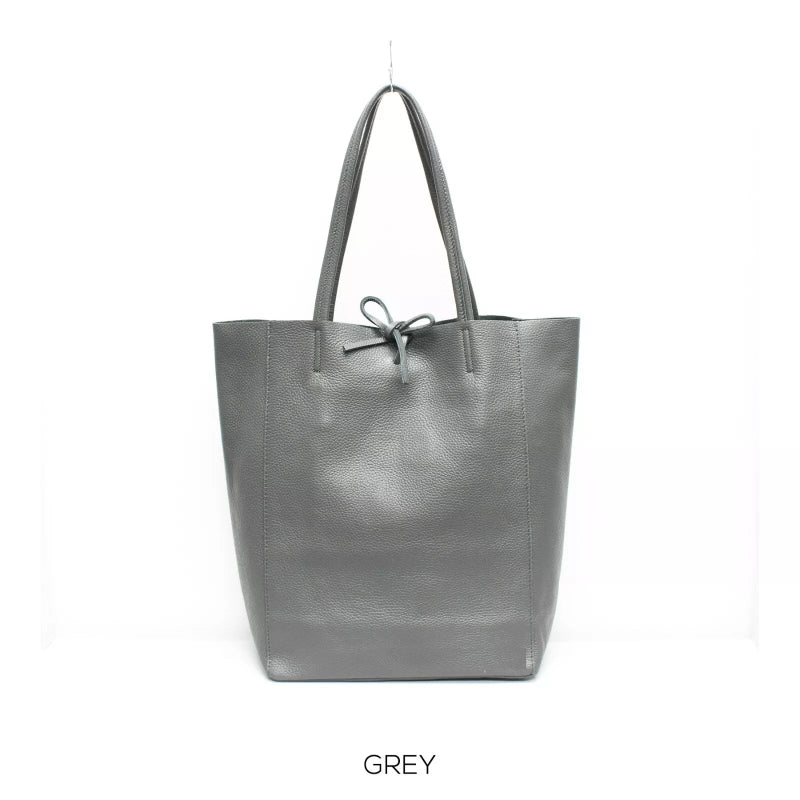 Vera Tucci Italian Leather Nappa Leather Tote Bag - British D'sire
