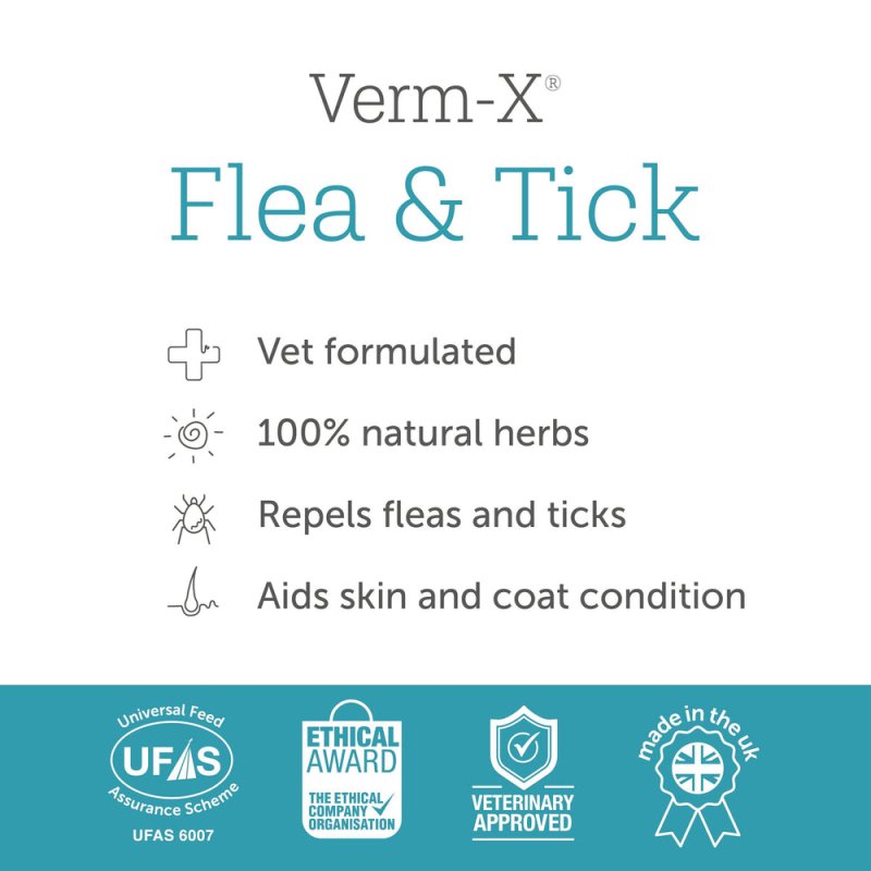 Verm - X Flea & Tick Powder 70g - Digestive Care - British D'sire