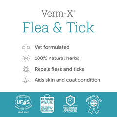 Verm - X Flea & Tick Powder 70g - Digestive Care - British D'sire
