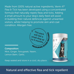 Verm - X Flea & Tick Powder 70g - Digestive Care - British D'sire