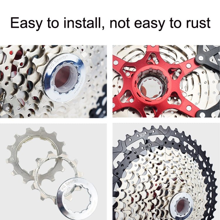 VG Sports Split Mountain Bike Lightweight Cassette Flywheel, Style: 11 Speed 52T (Silver) - British D'sire