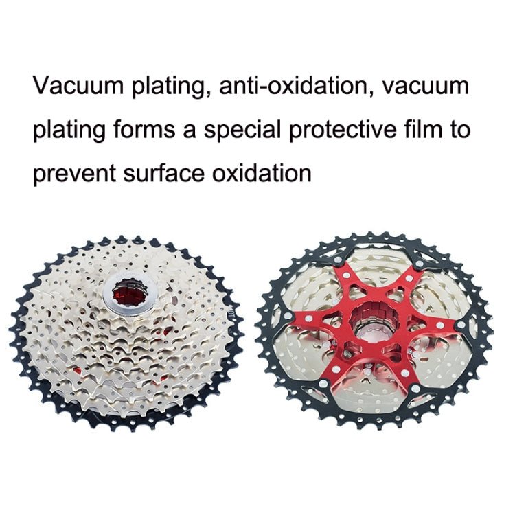 VG Sports Split Mountain Bike Lightweight Cassette Flywheel, Style: 12 Speed 50T (Silver) - British D'sire