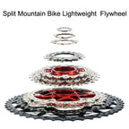 VG Sports Split Mountain Bike Lightweight Cassette Flywheel, Style: 12 Speed 50T (Silver) - British D'sire