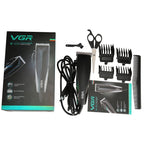 VGR V - 033 9W 8 in 1 Electric Hair Clipper with Line, Plug Type: EU Plug - British D'sire