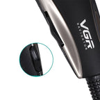 VGR V - 033 9W 8 in 1 Electric Hair Clipper with Line, Plug Type: EU Plug - British D'sire